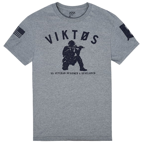 VIKTOS Adult Male Varsity Tee, Color: Ash Heather, Size: L (1890002)