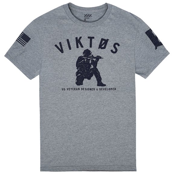 VIKTOS Adult Male Varsity Tee, Color: Ash Heather, Size: M (1890001)