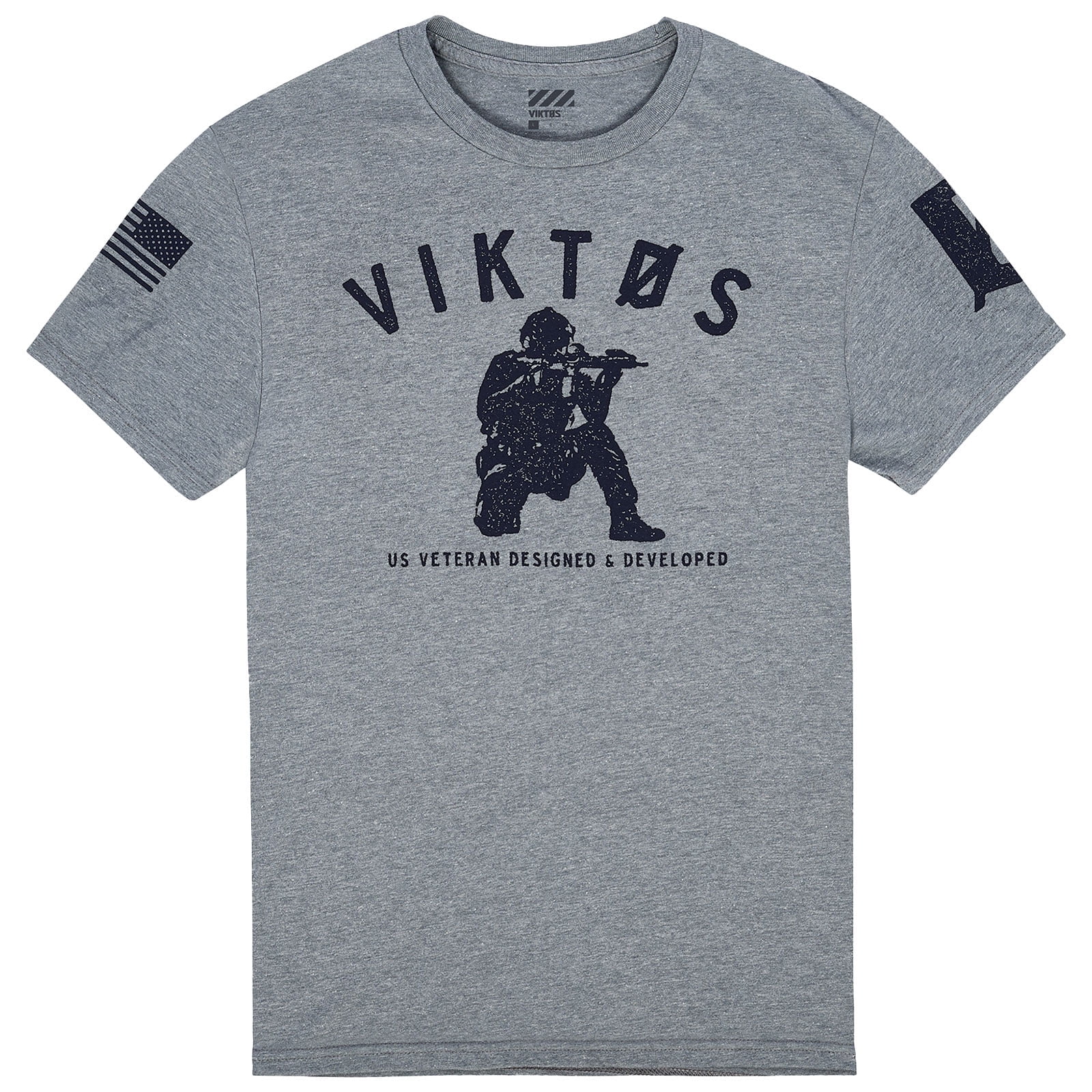VIKTOS Adult Male Varsity Tee, Color: Ash Heather, Size: XL (1890003)