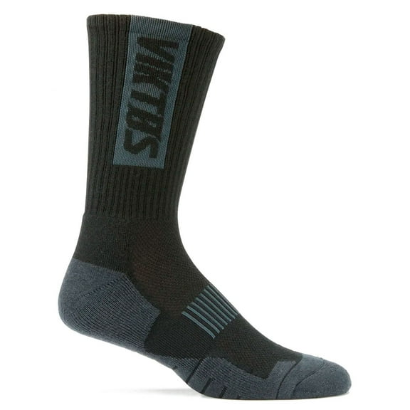VIKTOS Adult Male Wartorn Ankle Length Merino Boot Socks, Color: Black, Size: 12-15 (2009703)