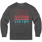 VIKTOS Mens Beach Break Fleece Vintage Black Crew, Size M 1924501