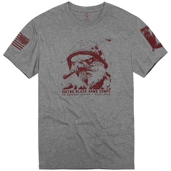 VIKTOS Men's Eagle Bravo Graphite Heather Tee, Size: M (1924101)