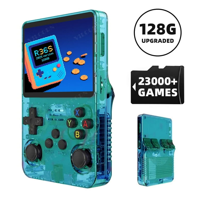 VILCORN 2025 Upgraded R36S Handheld Game Console, 128G, 50+