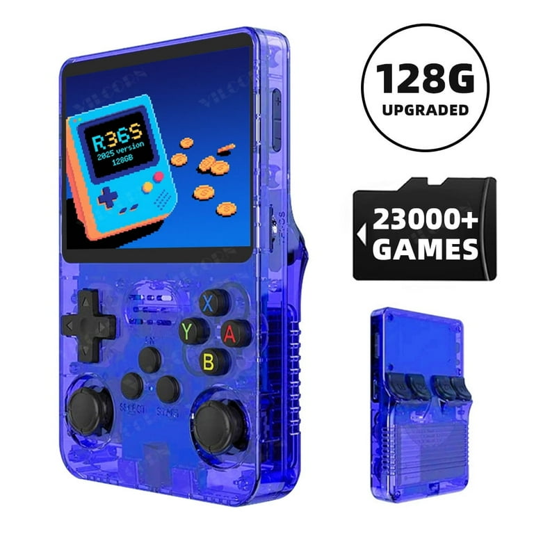 VILCORN R36S Handheld Game Console 128G, 50+ Emulators, 23,000+