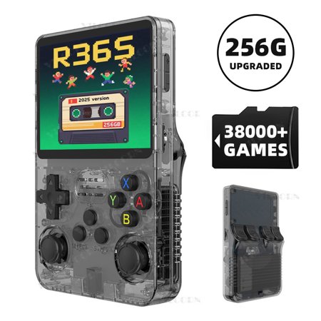 VILCORN 2025 Upgraded R36S Handheld Game Console, 256G, 50+ Emulators, for Christmas Gift