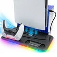 thumbnail image 1 of VILCORN PS5 RGB Stand Cooling Station, Gamepads Charging with LED Indicator Board, for PS5 Slim/Pro, 1 of 11