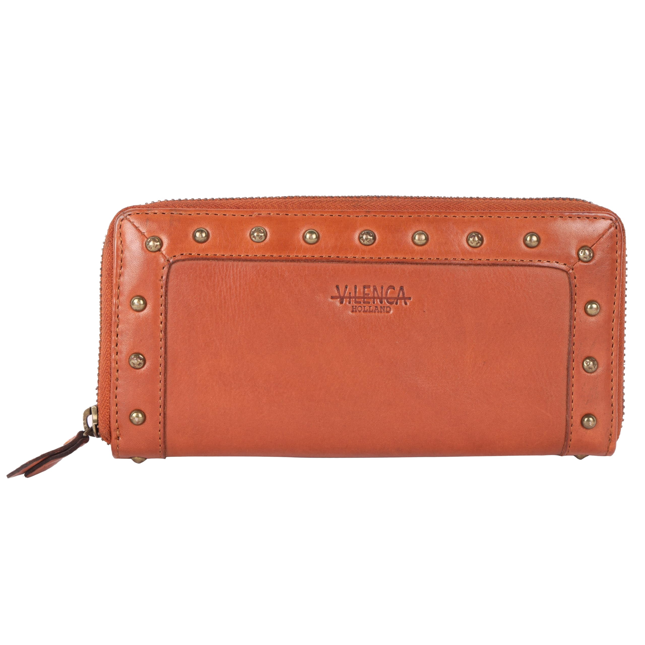 VILENCA HOLLAND Vintage Genuine Italian Leather Boho Studded Wallet ...