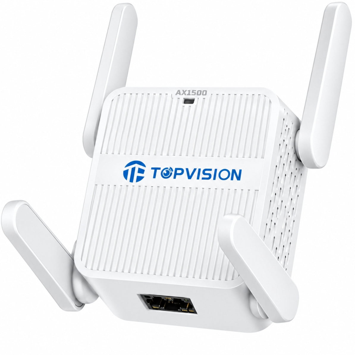 TOPVISION 1500Mbps WiFi Extender, Dual Band 2.4GHz & 5GHz WiFi Extender Signal Booster, Internet Extender WiFi Booster with Ethernet Port, Up to 1500 Sq. Ft & 35 Devices, WiFi Repeater for Home