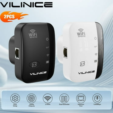 VILINICE WD-R616U AC1200 Dual-Band Wi-Fi Extender, Coverage up to 3000 sq ft, 2 Count, 2 Pack