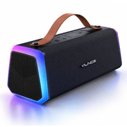 VILINICE Outdoor Speaker with RGB Lights, Portable Bluetooth Speaker, IPX6 Waterproof, TWS Pairing, Bluetooth 5.3/AUX/TF/USB, 20W Stereo Sound, Wireless Speaker for Home, Outdoor and Travel