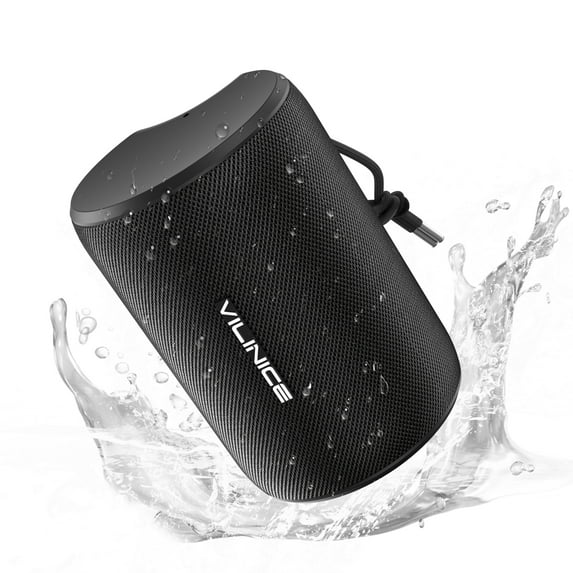 VILINICE Portable Bluetooth Speaker, IPX7 Waterproof Wireless Speaker, Bluetooth 5.0, TWS Mini Speaker for Home/Party/Outdoor/Travel/Gifts, Black