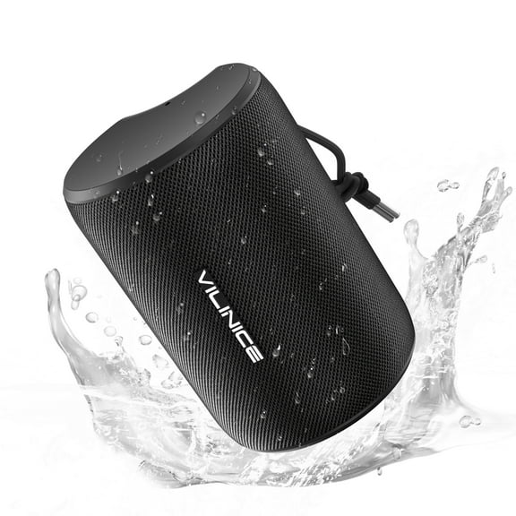 VILINICE Portable Bluetooth Speaker, IPX7 Waterproof Wireless Speaker, Bluetooth 5.0, TWS Mini Speaker for Home/Party/Outdoor/Travel/Gifts, Black