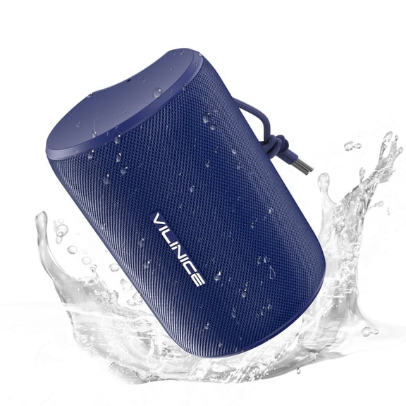 VILINICE Portable Bluetooth Speaker, IPX7 Waterproof Wireless Speaker, Bluetooth 5.0, TWS Mini Speaker for Home/Party/Outdoor/Travel/Gifts, Blue