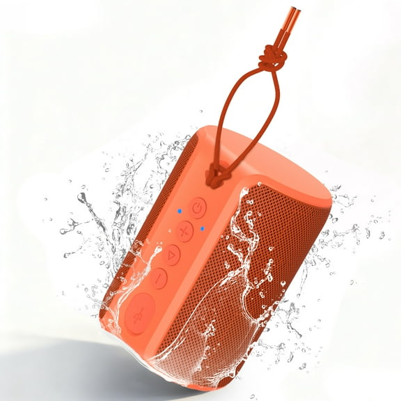 VILINICE Portable Bluetooth Speaker, IPX7 Waterproof Wireless Speaker, Stocking Stuffers, Bluetooth 5.0, TWS Mini Speaker for Home/Party/Outdoor/Travel/Gifts,Orange