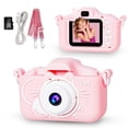 thumbnail image 1 of Kids Camera, Selfie Camera for Toddler with Cartoon Soft Silicone Cover, 32GB SD Card Included, 1 of 5