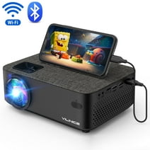 VILINICE Mini WiFi Projector, HD 1080P and 240" LCD Display, with Bluetooth for Home Cinema & Outdoor Movie, Black