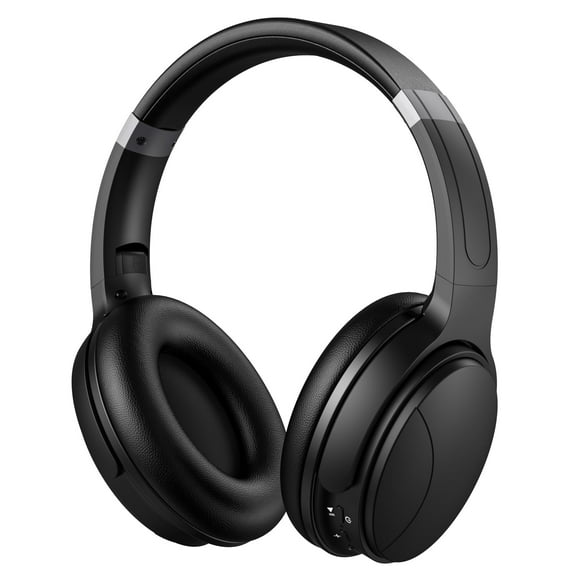 TOPVISION Noise Cancelling Headphones, Wireless Bluetooth Headphones, Over Ear Headphones with Microphone, Black, Q8