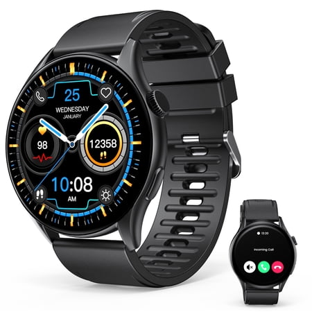 VILINICE Smart Watch for Men Women, Smartwatch Compatible with Android and iPhone, IP68 Waterproof, 120+ Sports Modes, Fitness Tracker, Smart Watch with Bluetooth Call(Answer/Make Calls), Perfect Gif