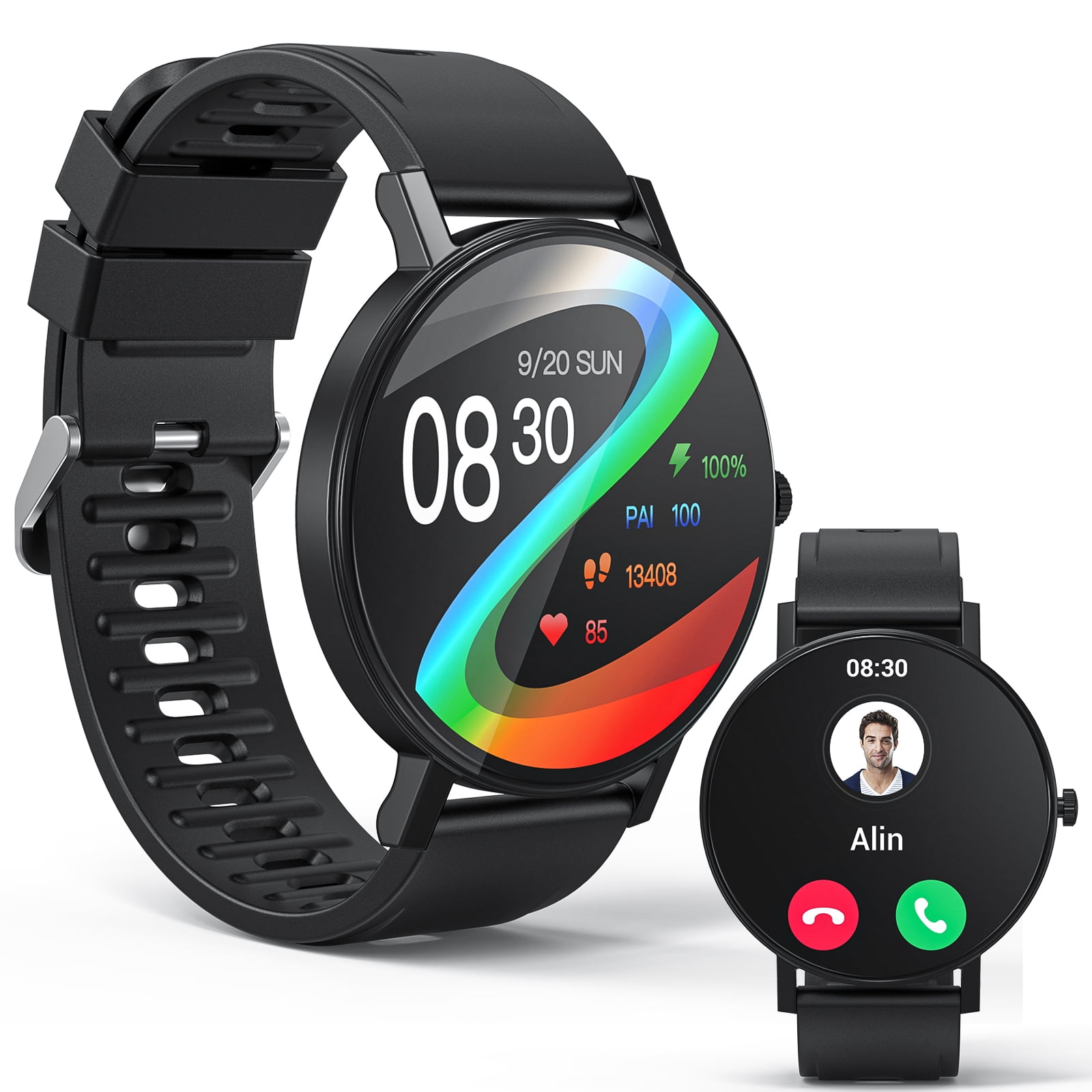 Fitbit Versa Health and Fitness Smartwatch, OneSize (Black) (Unisex) :  : Electronics