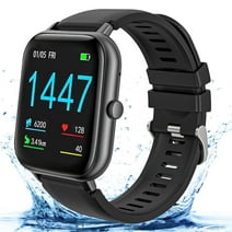 VILINICE Smart Watch, Fitness Watch with Touch Screen, IP68 Waterproof for Android, IOS Women, Men, Black