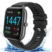 VILINICE Smart Watch for Women Men, Smartwatch Compatible with Android and iPhone, IP68 Waterproof, Fitness Tracker, 100+ Sport Modes, Smart Watch with Bluetooth CallAnswer/Make Calls, Black
