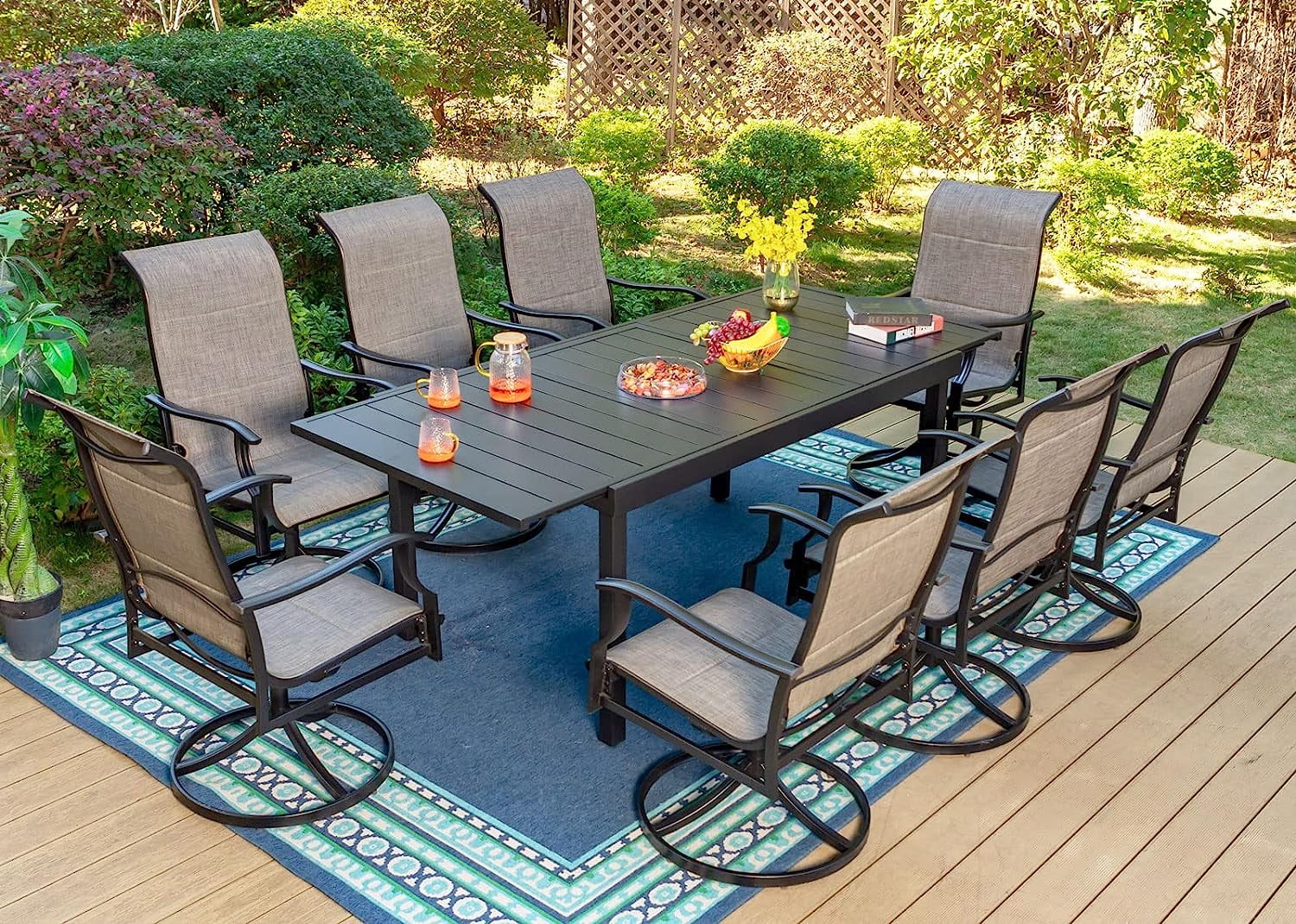 Ohana 7Piece Outdoor Patio Furniture Sectional Conversation Set Mixed