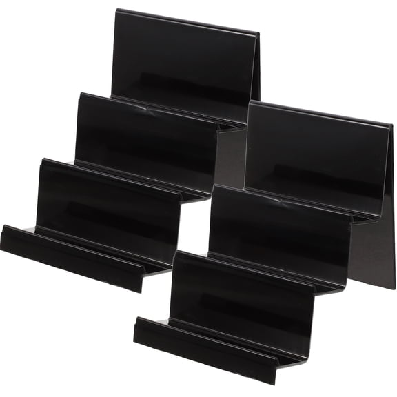 Topbathy 2Pcs Black Acrylic Purse Display Stand Sturdy Holder for Home Decor and Organizing