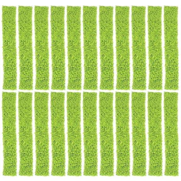Topbathy 20 Pcs Grass Strip Dollhouse Simulated Bush Miniature Flower Shrub Model Plants