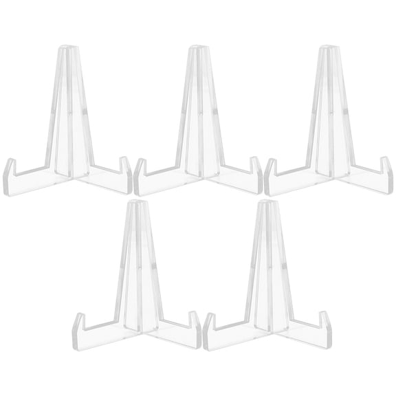 Topbathy 5 Pcs Panel Display Stand Tile Plate Holder Crafts Decorate