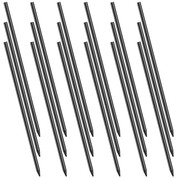 Topbathy Metal Marking Pen Refills, Deep Hole, Black Graphite, for Writing and Woodworking, 18Pcs
