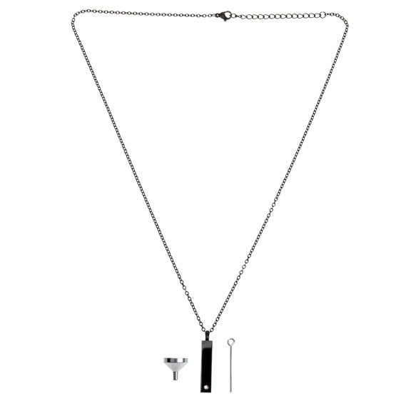 Topbathy Necklace Urn for Men Black Women Funeral Keepsake 1 Set