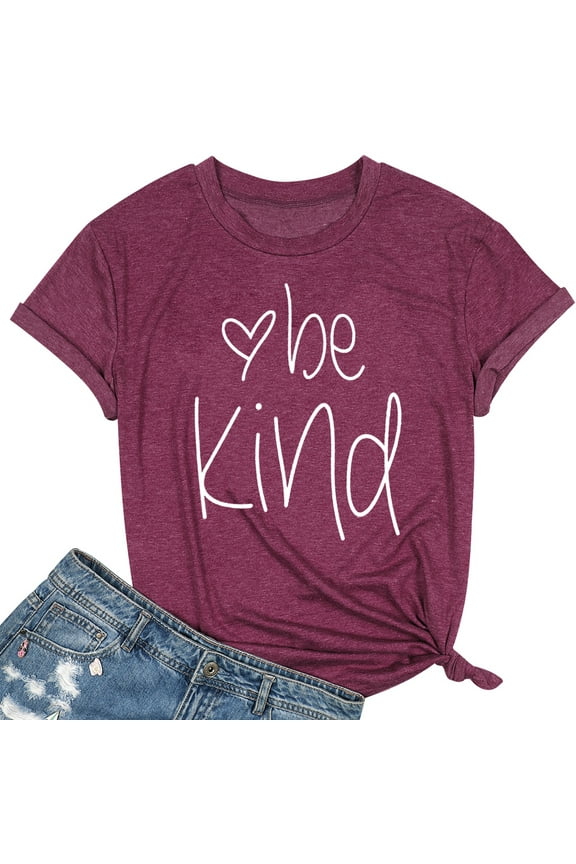 Be Kind Graphic Tees Women Blessed Short Sleeve Shirts Funny Inspirational Teacher T Shirts