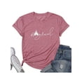 thumbnail image 1 of VILOVE Magical Castle Shirt Women Castle Graphic Tees Short Sleeve Family Vacation T Shirts, 1 of 6