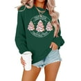 thumbnail image 1 of VILOVE Women Farm Fresh Christmas Tree Cakes Sweatshirt Christmas Crew Neck Sweater Xmas Gifts Top Casual Long Sleeve Tops, 1 of 6
