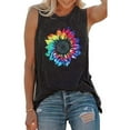 thumbnail image 1 of VILOVE Women Summer Sunflower Graphic Tank Tops Graphic Tank Tops Sleeveless Graphic Tee Shirts Boho Tank Tops, 1 of 7