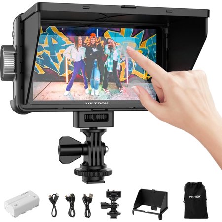 VILTROX DC-550 Lite 5.5Inch Video Field Monitor Touchscreen 1200nits 4K HDMI with Battery