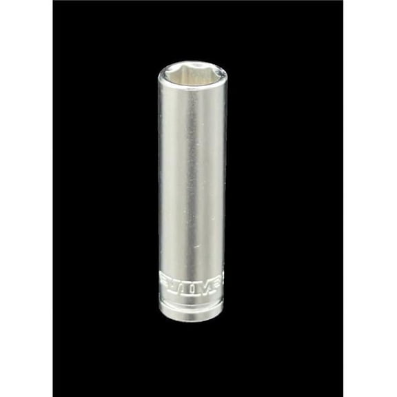 VIM 10MM 6PT 1/4'' DR. DEEP SOCKET - SATIN FINISH