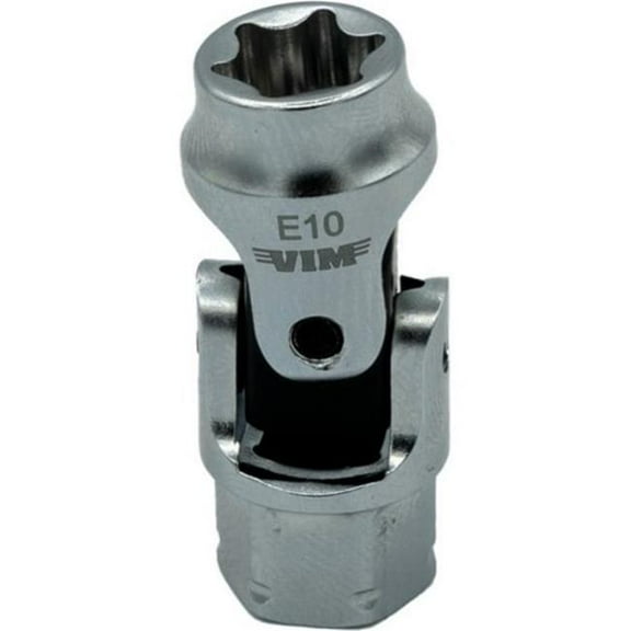 VIM Tools E10 TORX Dual Drive Stubby UJ Socket - 1/4 Inch X 11 mm Drive
