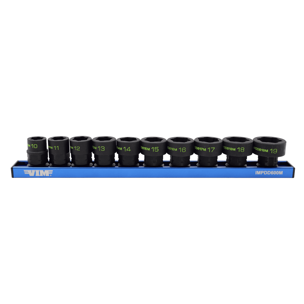 VIM Tools 10 PC.  3/8'' X 17MM DUAL DRIVE IMPACT HEXTRACTOR SOCKET SET