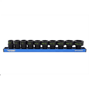 VIM Tools 10 PC. 3/8 X 17MM DUAL DRIVE IMPACT HEXTRACTOR SOCKET SET