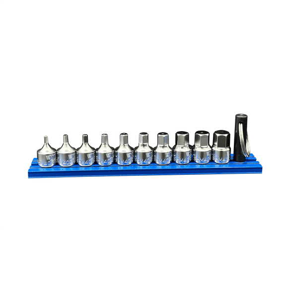 VIM Tools SHM400A Stubby Hex Bit Driver Set 10 Piece S2 Steel Magrail