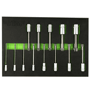 VIM Tools 13 Piece 4 Inch OAL. XZN Triple Square Driver Set - S2 Steel