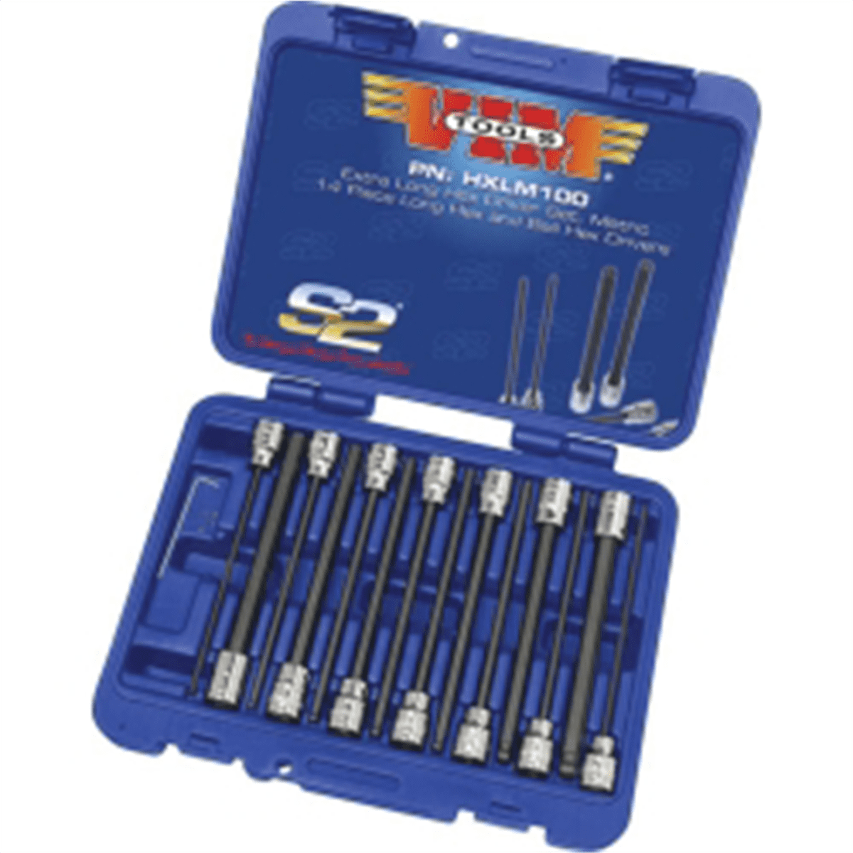 VIM Tools 14pc 3/8" Square Drive Frac SAE Extra Long Hex & Ball Hex ...