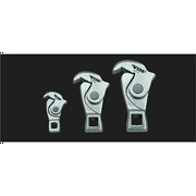 VIM Tools SCF100 Spring Loaded Crowfoot Wrench Set 1/4 3/8 and 1/2 Drive Sizes