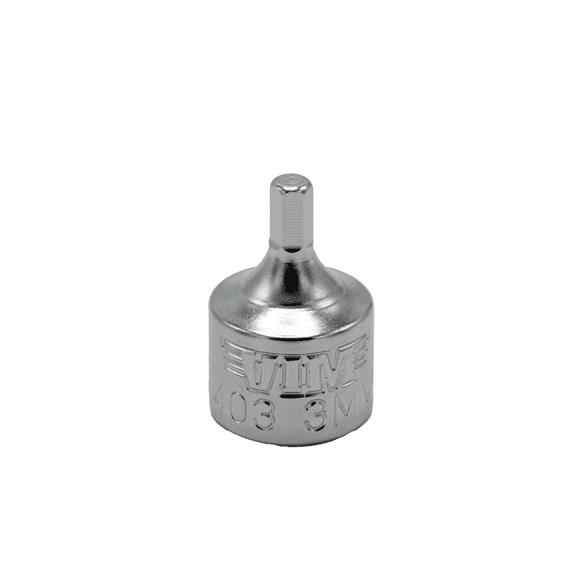 VIM Tools 3 mm Hex One Piece Drive Bit, 1/4 Inch Square Drive