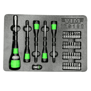 VIM Tools 39 Piece Interchangeable Ratcheting Screwdriver Master Set
