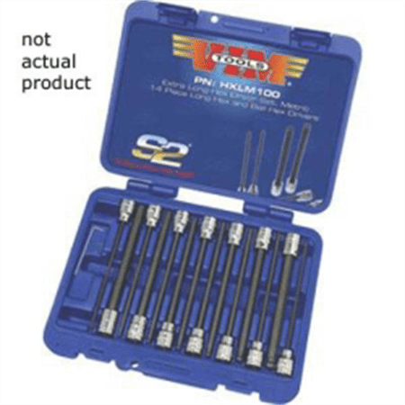 VIM Tools 5 mm Ball Hex Blade, 3/8 Square Drive Holder, 6 Inch OAL