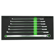 VIM Tools 7 Piece Deep Spline Ratcheting Flex Head XL Wrench Set 8-14 mm