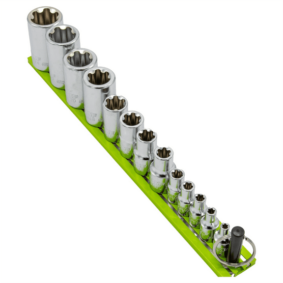 VIM Tools Elite 13 Piece TORX Plus Socket Set, Ep4 Thru Ep24, Package On A Black Magrail