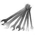 thumbnail image 1 of VIM Tools Metric Flat Wrench Set, 7 Piece 6 mm Thru 19 mm, Open End, Thin Flat Design, 1 of 2